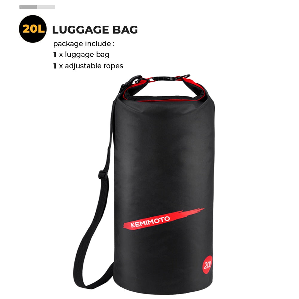 Motorcycle Bag Outdoor PVC Dry Sack Bag Waterproof 10L 20L 30L, Shoulder, Bag