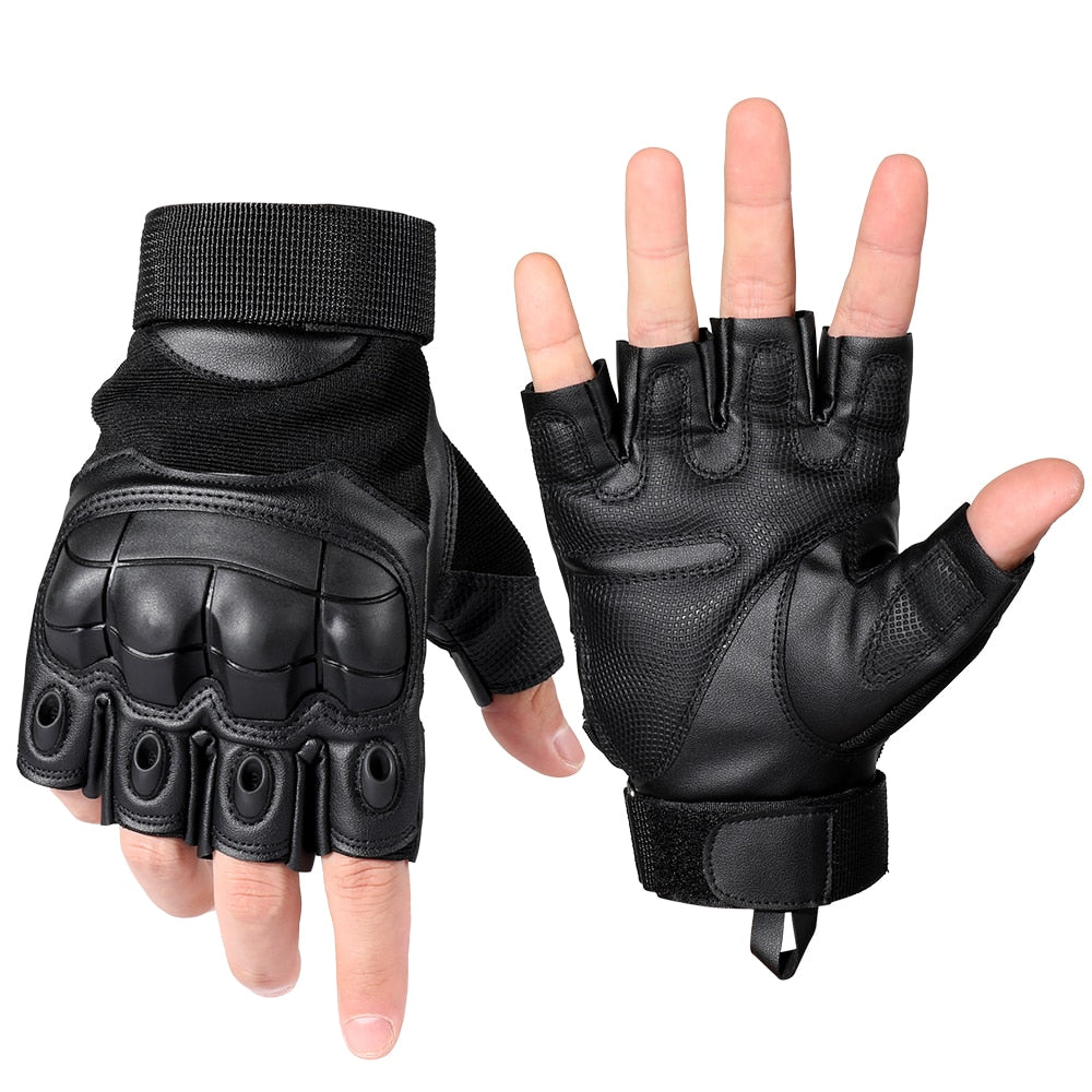 Military Tactical Touch Screen Gloves PU Leather Full Finger Glove Airsoft Paintball Bicycle