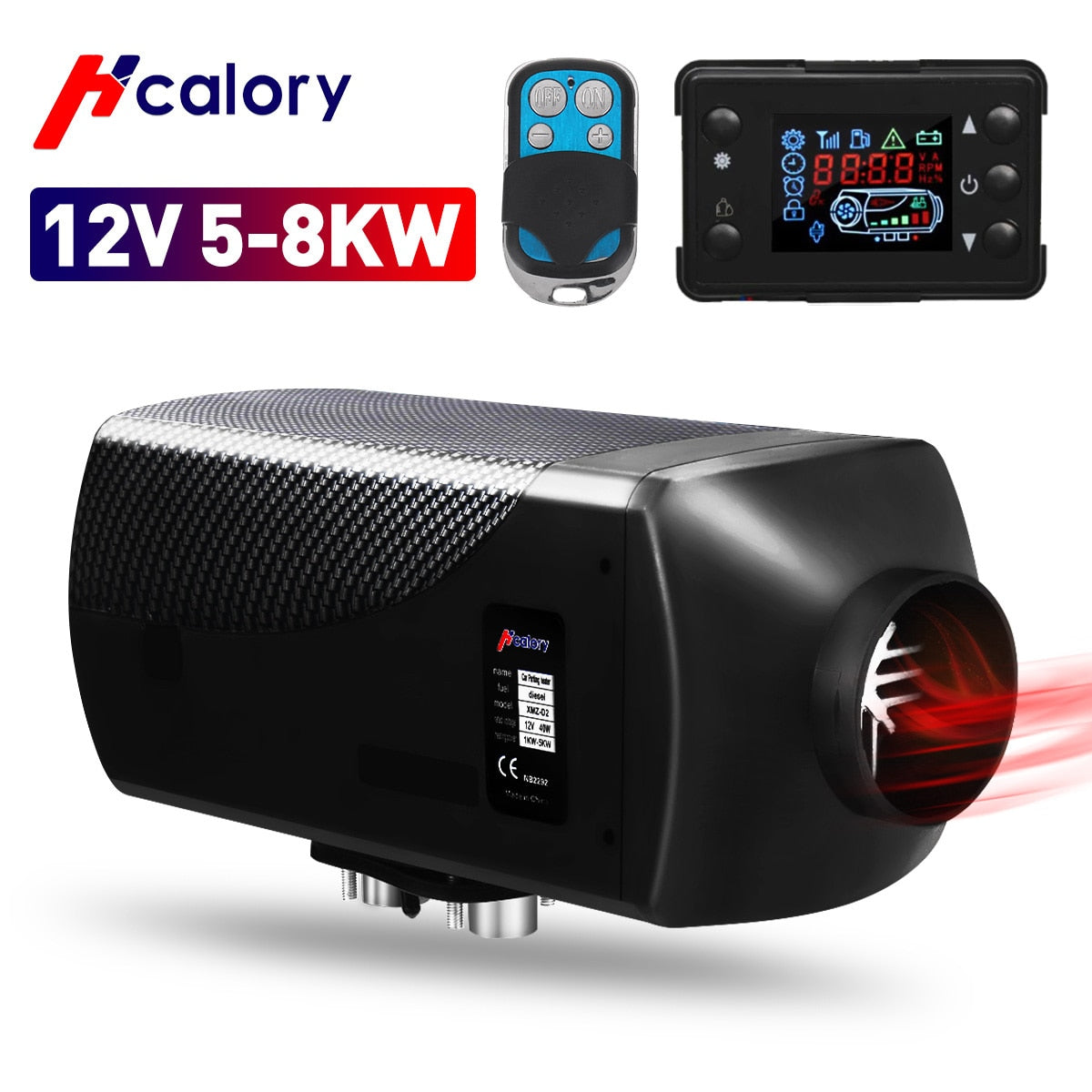 Hcalory Air Diesel Heater 5-8KW 12V 24V Car Heater Parking Heater Equipped with 10L