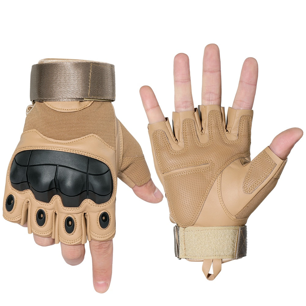 Military Tactical Touch Screen Gloves PU Leather Full Finger Glove Airsoft Paintball Bicycle