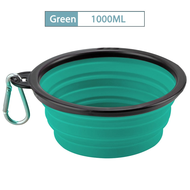 Furrybaby 350ML/1000ML 1PC Collapsible Dog Bowls for Travel Dog Portable Water