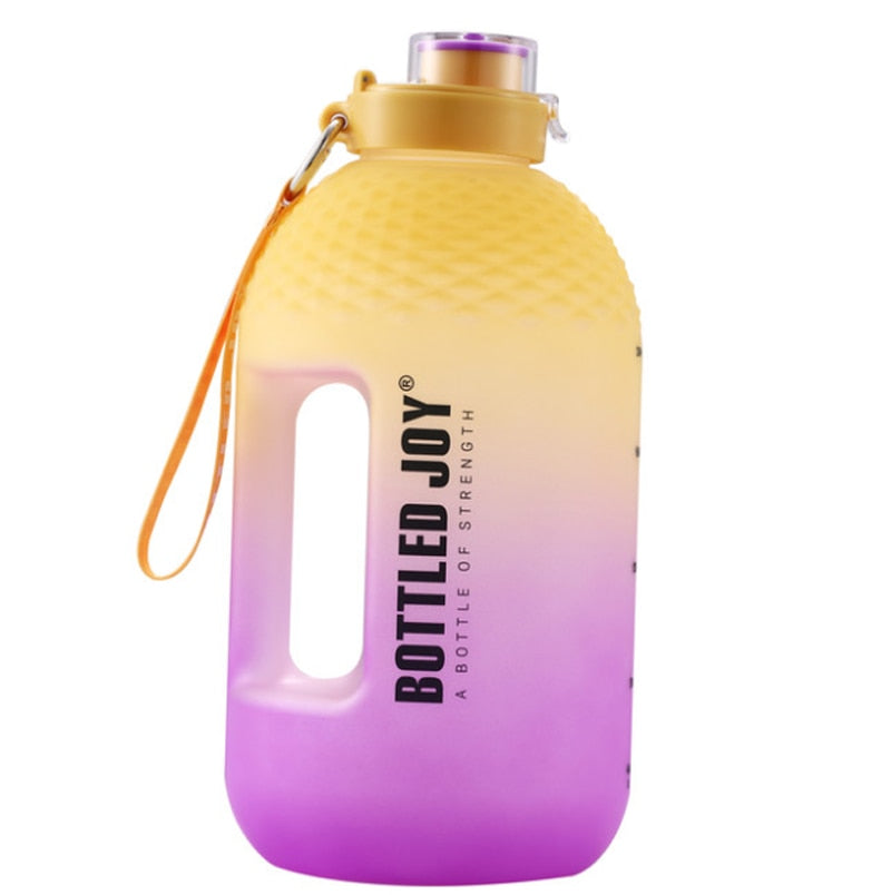 1500ml 2500ml Outdoor Water Bottle Straw Sports Bottles drinking Hiking Camping