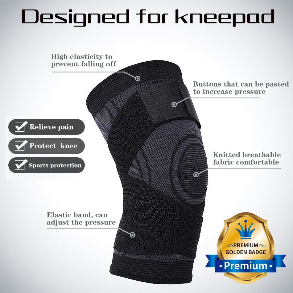 Worthdefence 1/2 PCS Knee Pads Braces Sports Support Kneepad Men Women