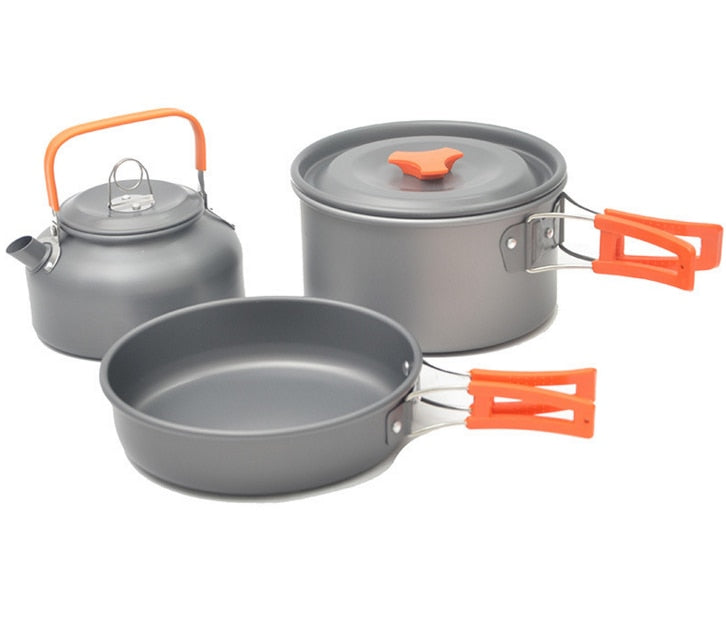 Quality Camping cookware Outdoor cookware set camping tableware cooking set travel