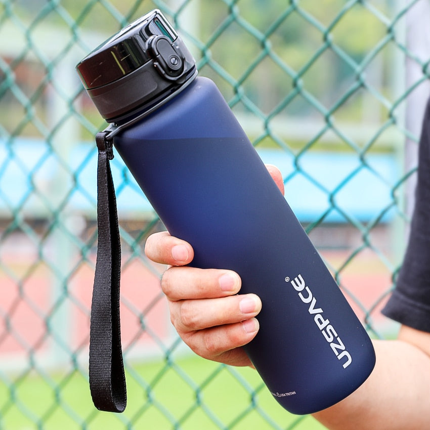 UZSPACE Sport Water Bottle 500/1000ML Portable Leakproof Outdoor Shaker My Bottle