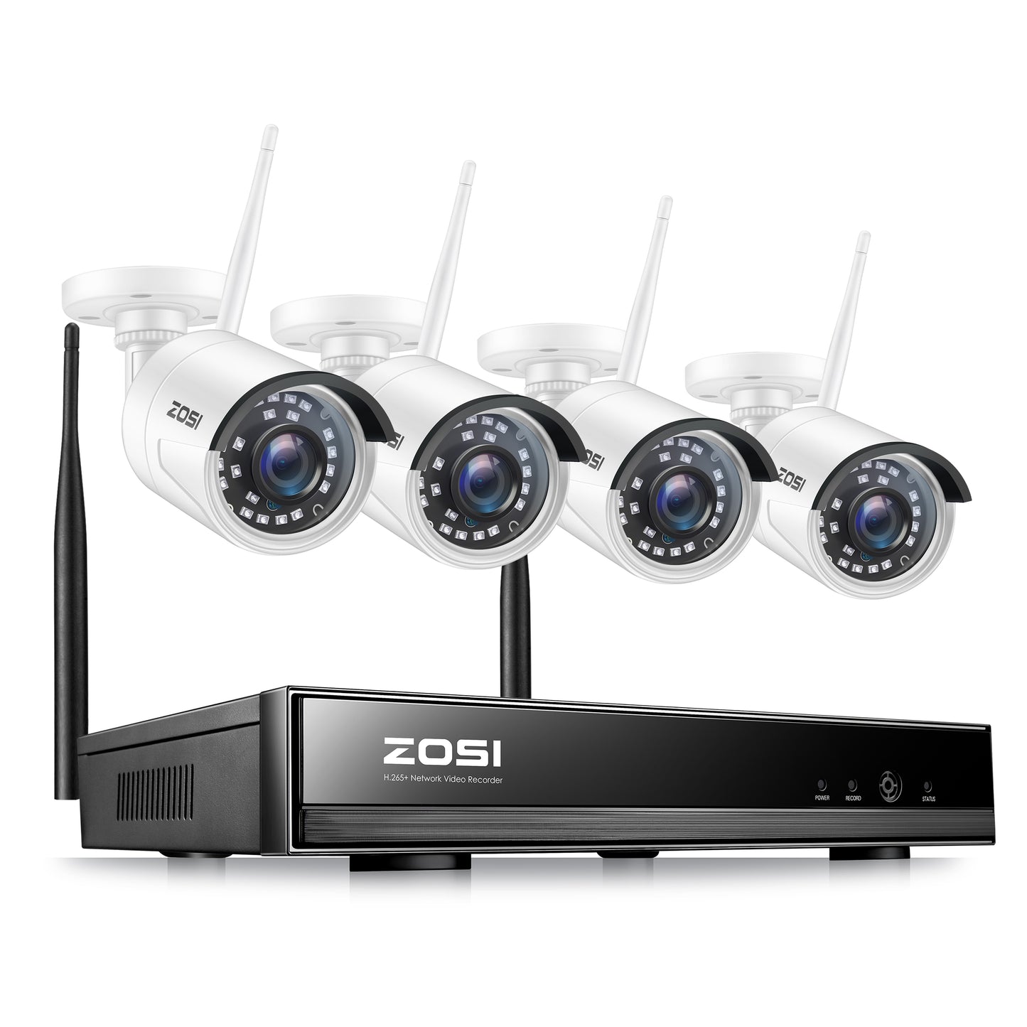 ZOSI 3MP Wireless Security Cameras System with 8channel H.265 2K CCTV NVR &amp