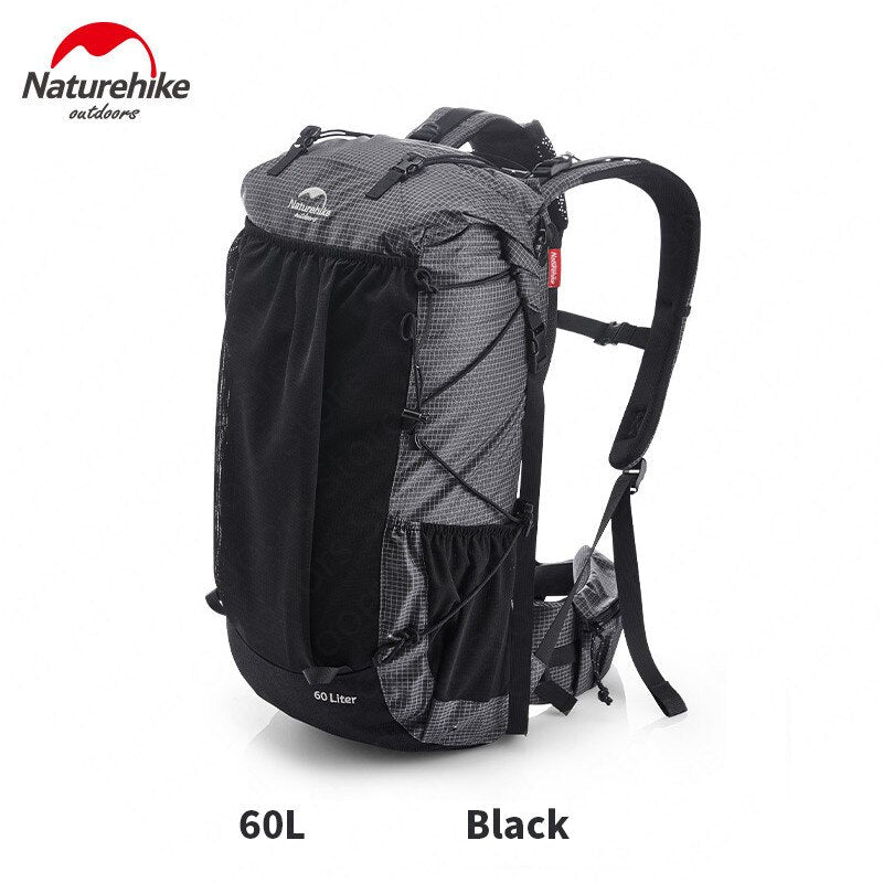 Naturehike 60L+5L Camping Backpack 1.16kg High Capacity 15kg Load Camping Backpack