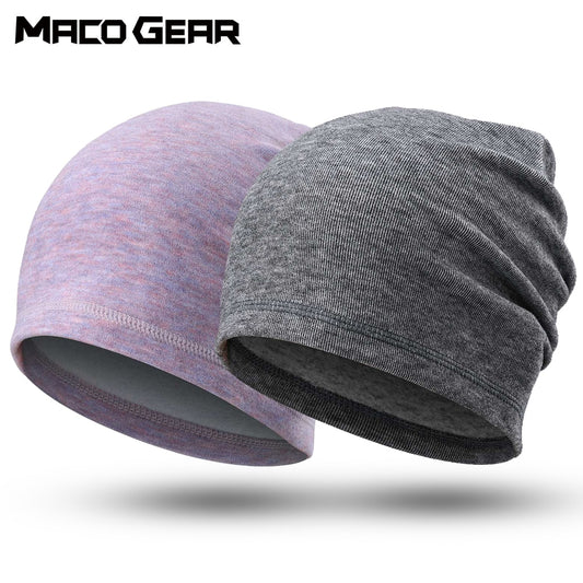 Winter Thin Hat Thermal Warm Cap Running Sports Soft Stretch Hats Fishing