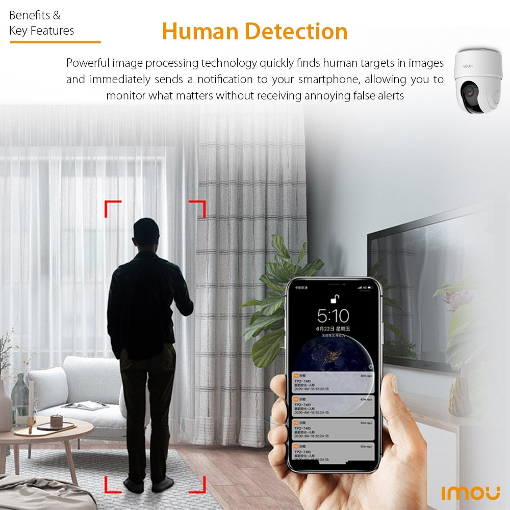 Dahua Imou TA22/42 Ranger 2C 4MP Home Wifi 360 Camera Human Detection Night