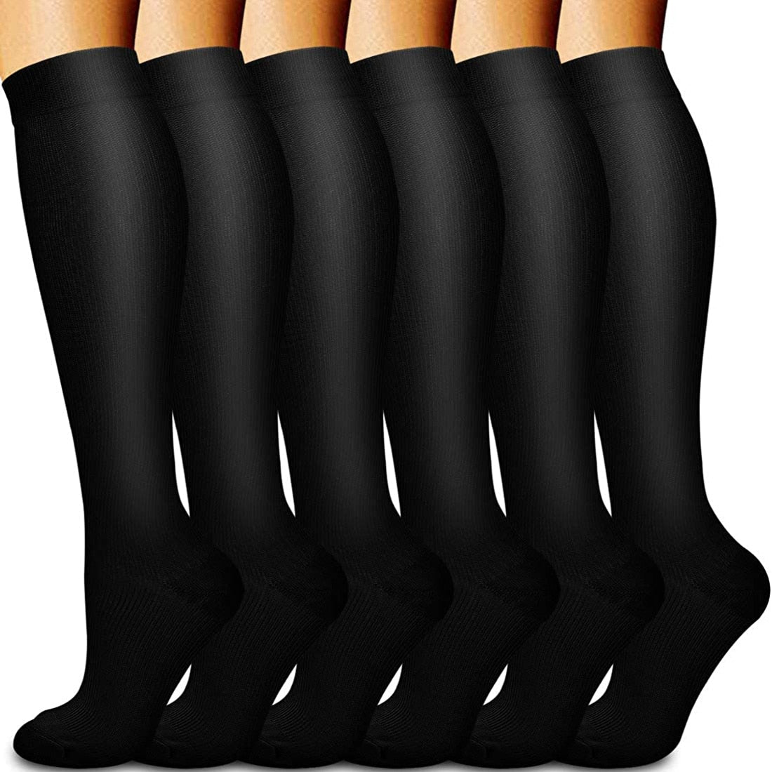 5/6 Pairs Men and Women Compression Socks Circulation Recovery Varicose Veins