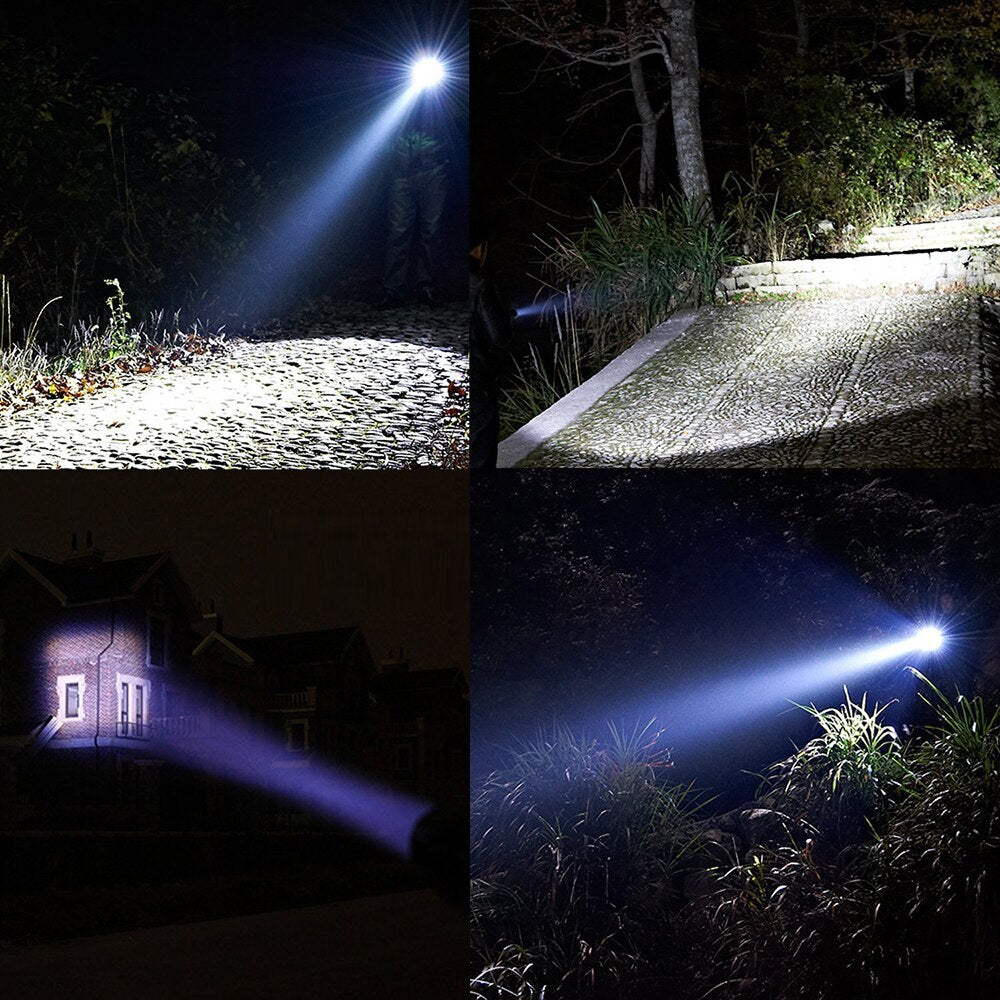 Portable Powerful LED Lamp XML-T6  Flashlight Linterna Torch Uses 18650 Chargeable Battery