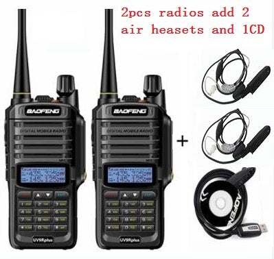 1/2pcs High power 10W 4800mah BaoFeng UV-9R plus  two way radio VHF UHF