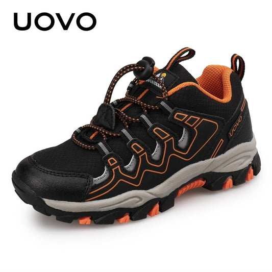 UOVO 2022 New Boys Girls Sports Children Footwear Outdoor Breathable Kids Hiking Shoes