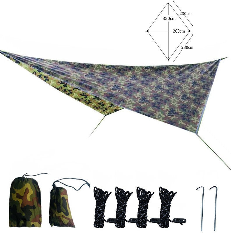 210T Waterproof Tarp Tent Shade Outdoor Camping Hammock Rain Fly UV Garden