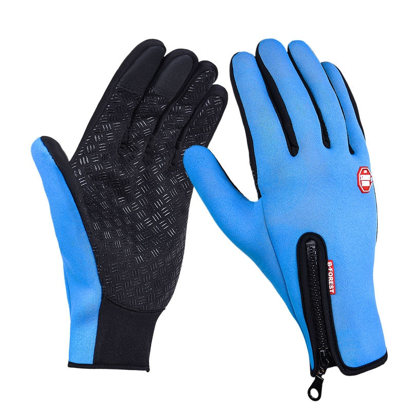 Unisex Winter Thermal Warm Cycling Bicycle Touch Screen Gloves Outdoor Camping