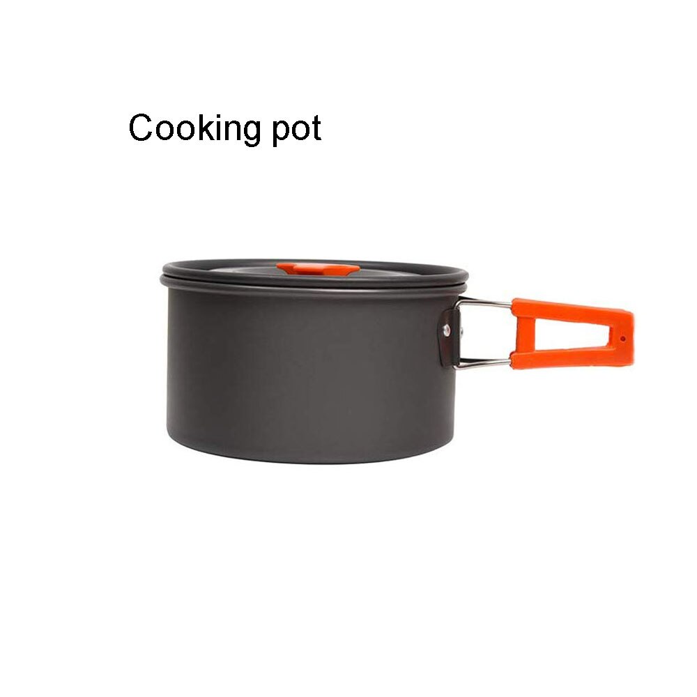 Camping Cookware Kit Outdoor Aluminum Cooking Set Water Kettle Pan Pot Travelling