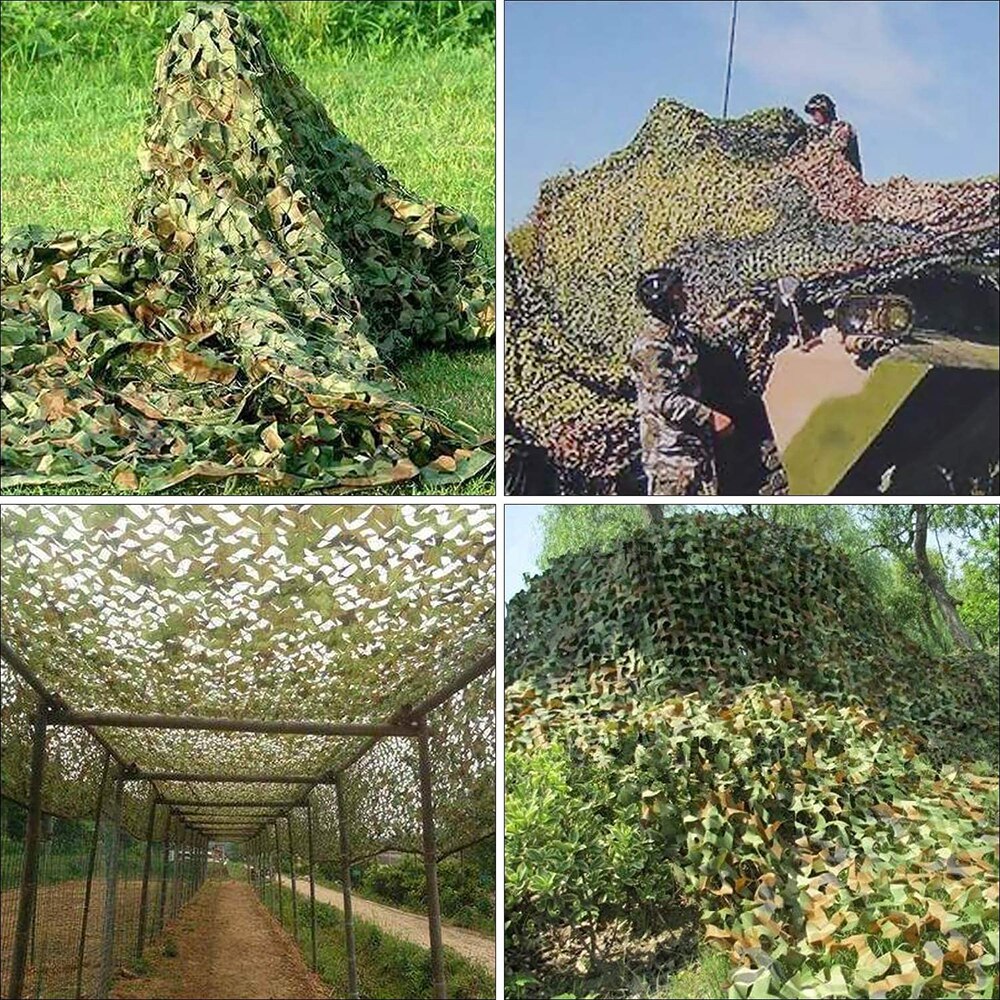 VILEAD Simple Garden Decoration Camouflage Nets Gazebo Mesh Fabric Army Military Camo