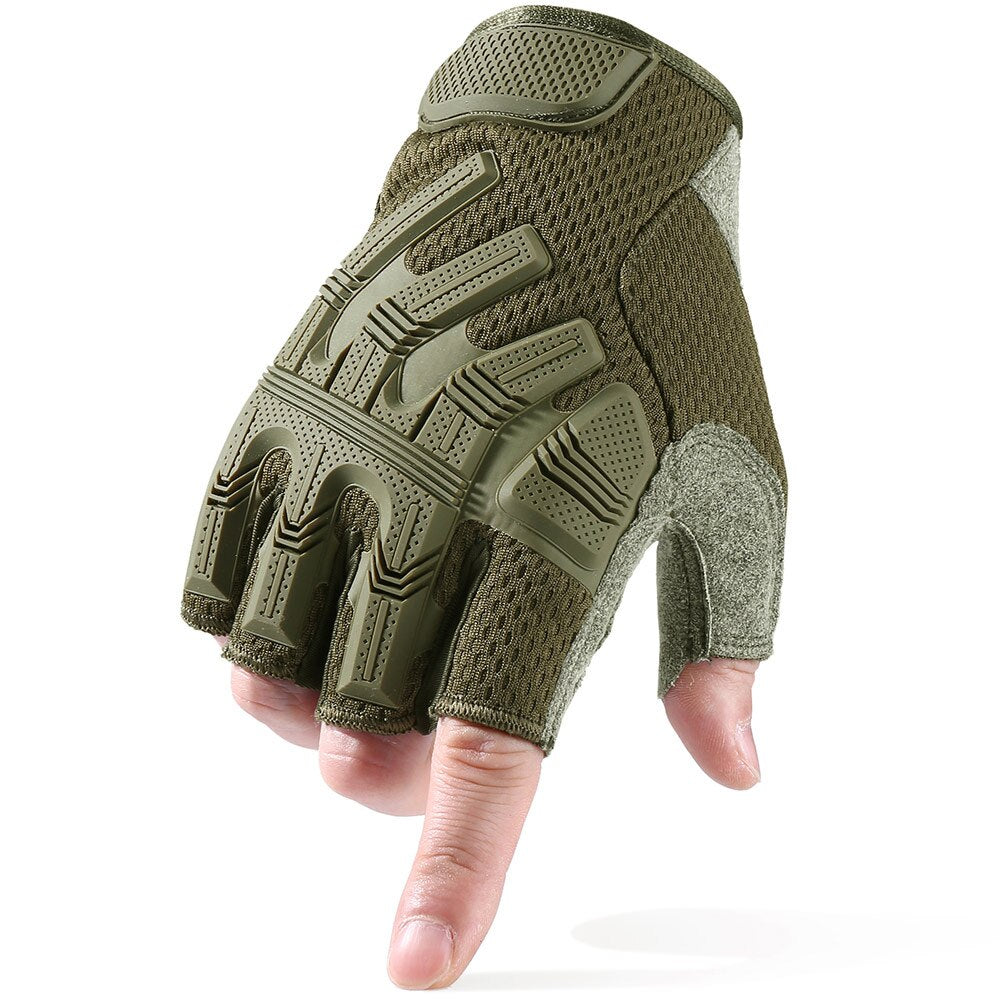 Fingerless Glove Half Finger Gloves Tactical Military Army Mittens SWAT Airsoft Bicycle Outdoor