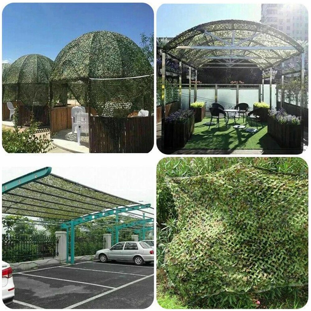 VILEAD Simple Garden Decoration Camouflage Nets Gazebo Mesh Fabric Army Military Camo