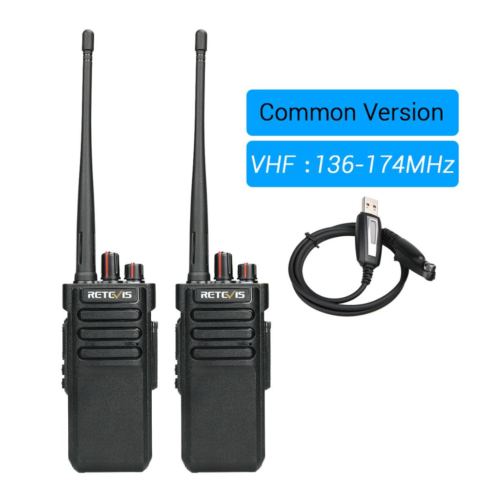 Portable Walkie Talkie Long Range RETEVIS IP67 Waterproof RT29 2pcs UHF VHF 10W