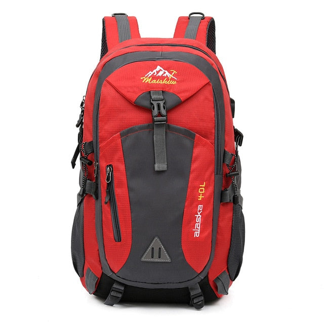 Men's Women's 40L Waterproof Backpack USB Climbing Travel Bag Men Outdoor Sports