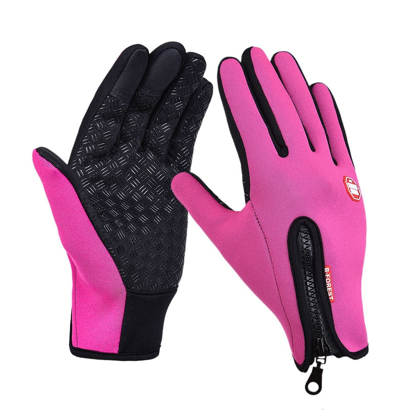 Unisex Winter Thermal Warm Cycling Bicycle Touch Screen Gloves Outdoor Camping