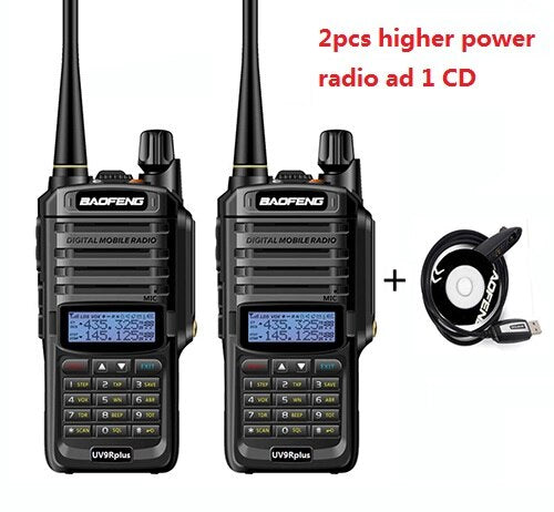 1/2pcs High power 10W 4800mah BaoFeng UV-9R plus  two way radio VHF UHF