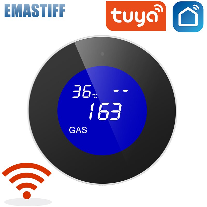 Tuya WiFi GAS LPG Leak Sensor alarm Fire Security detector APP Control Safety smart