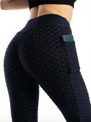 New Anti-Cellulite Pocket Leggings Women Workout High Waist Push Up Legging Running