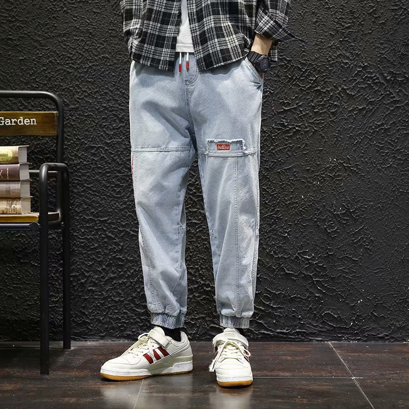 2022 New Streetwear Hip Hop Cargo Pants Men&#39;s Jeans Elastic Harun Joggers