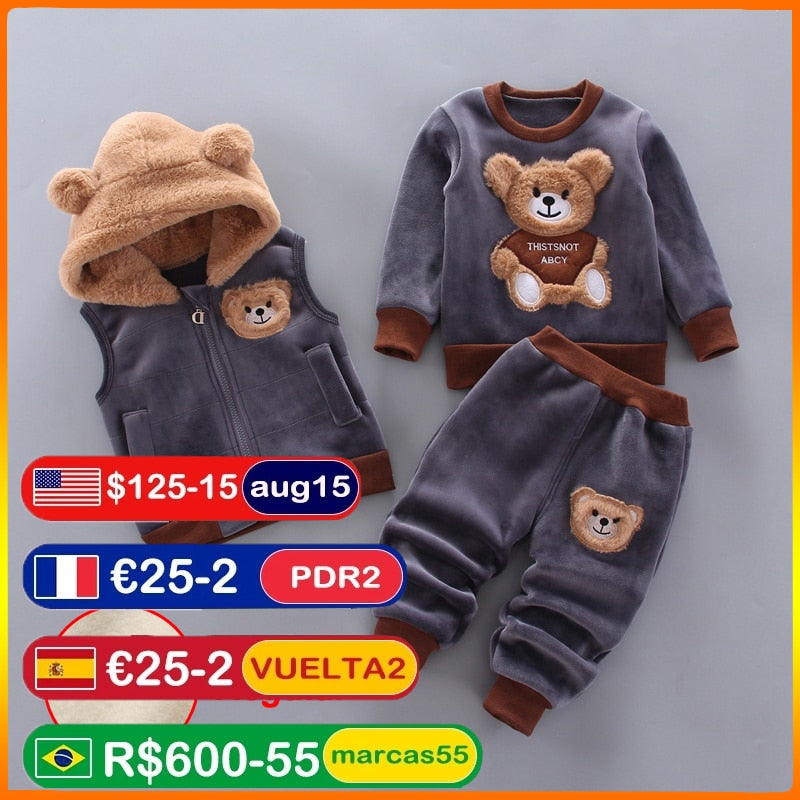 Fashion Baby Boys Clothes Autumn Winter Warm Baby Girls Clothes