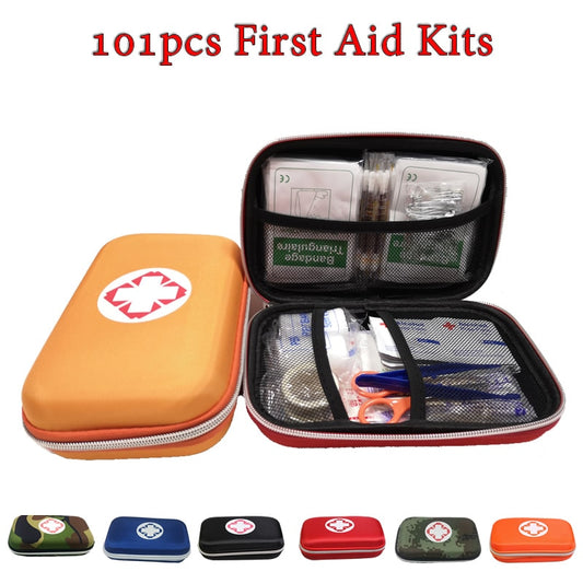 6/Color 101Pcs Person Portable Outdoor Waterproof EVA First Aid Kit For Family