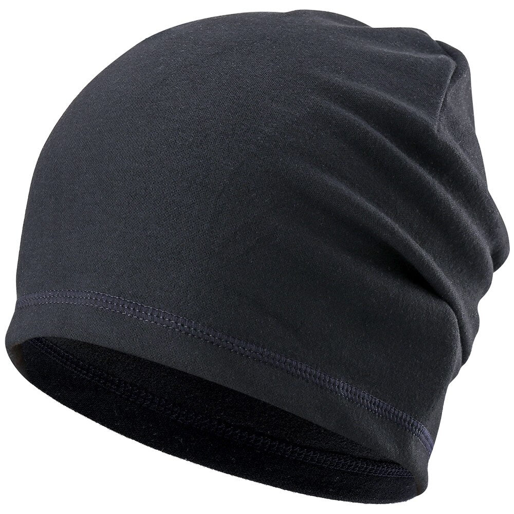 Winter Thin Hat Thermal Warm Cap Running Sports Soft Stretch Hats Fishing