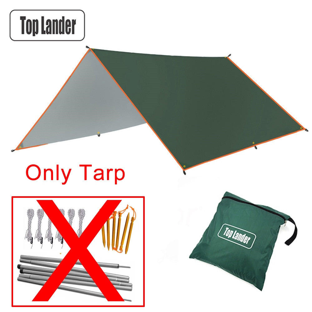 3x5m 3x4m Awning Waterproof Tarp Tent Outdoor Sun Shelter Camping Tourist Tarp