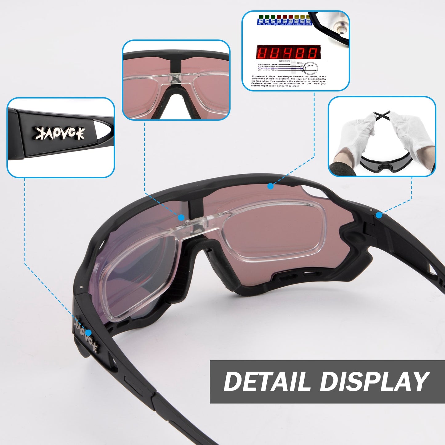 Men/Women Photochromic 1 Lens Cycling Sunglasses outdoor Sport Bike Cycling Eyewear