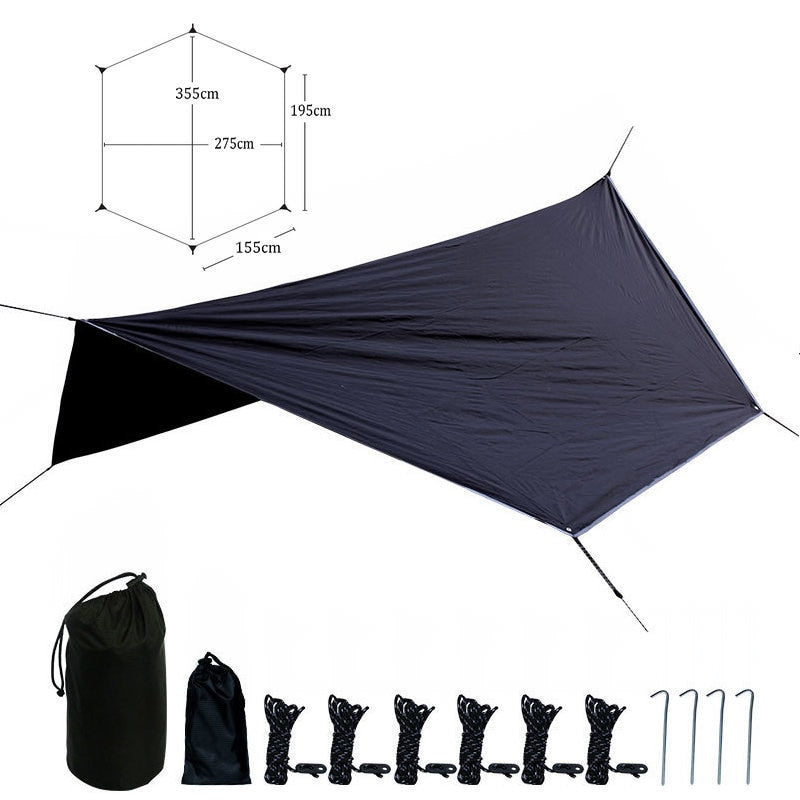 210T Waterproof Tarp Tent Shade Outdoor Camping Hammock Rain Fly UV Garden