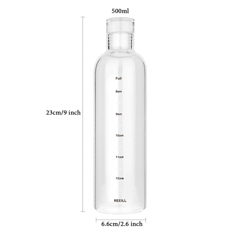 1L Water Bottle With Time Marker 32 OZ Motivational Reusable Fitness Sports Outdoors