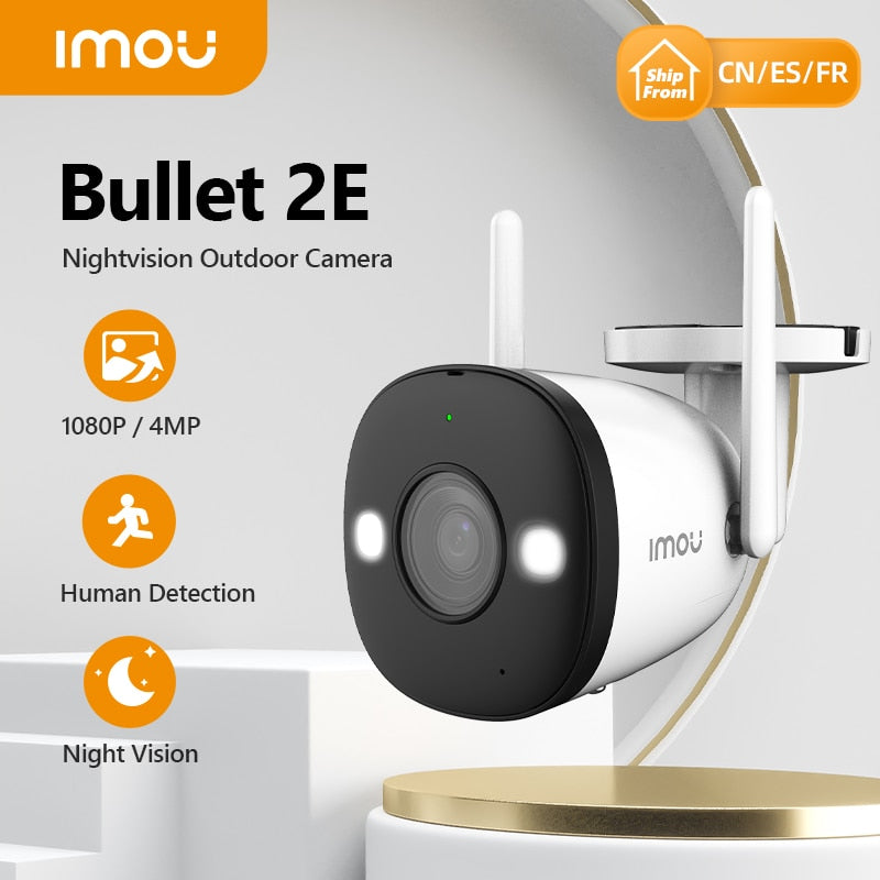 Dahua Imou Bullet 2E 2MP 4MP Full Color Night Vision Camera  WiFi Outdoor Waterproof