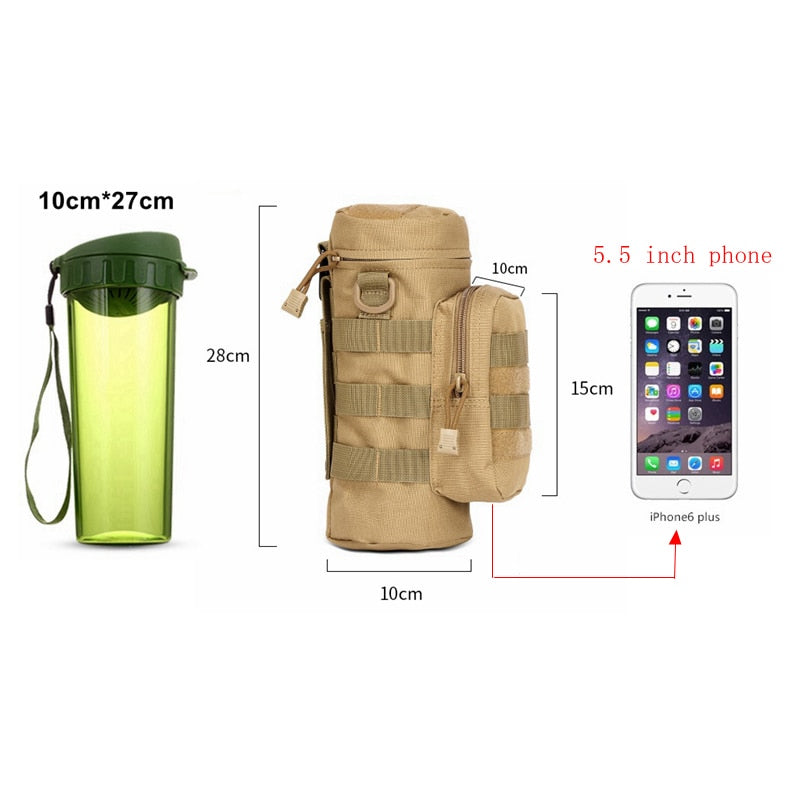 Tactical Molle Pouch Military Kettle Bag Nylon Portable Outdoor Sports Army Hunting