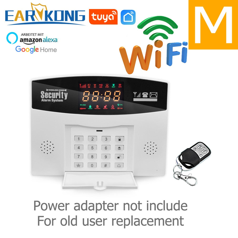 Wifi GSM Alarm System Wireless Wired Detector Alarm Tuya Smart Home Security